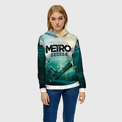 Толстовка-худи женская METRO EXODUS, цвет: 3D-белый — фото 2
