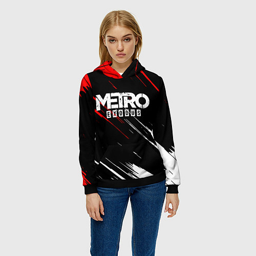 Женская толстовка METRO EXODUS / 3D-Черный – фото 3