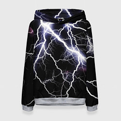 Толстовка-худи женская Молния, цвет: 3D-меланж