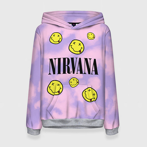 Женская толстовка NIRVANA / 3D-Меланж – фото 1