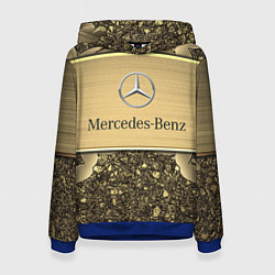 Толстовка-худи женская MERCEDES GOLD, цвет: 3D-синий
