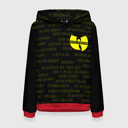 Женская толстовка WU-TANG CLAN / 3D-Красный – фото 1