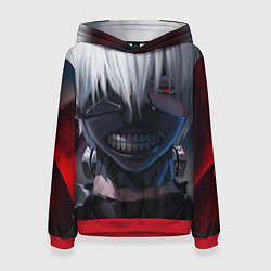 Толстовка-худи женская TOKYO GHOUL, цвет: 3D-красный