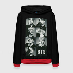 Толстовка-худи женская BTS, цвет: 3D-красный
