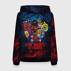 Толстовка-худи женская Five Nights At Freddys, цвет: 3D-черный