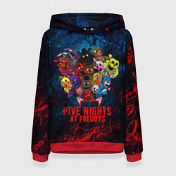 Толстовка-худи женская Five Nights At Freddys, цвет: 3D-красный