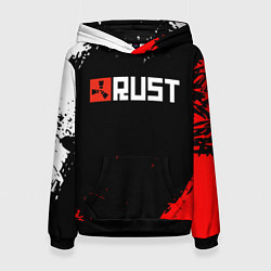 Толстовка-худи женская RUST, цвет: 3D-черный