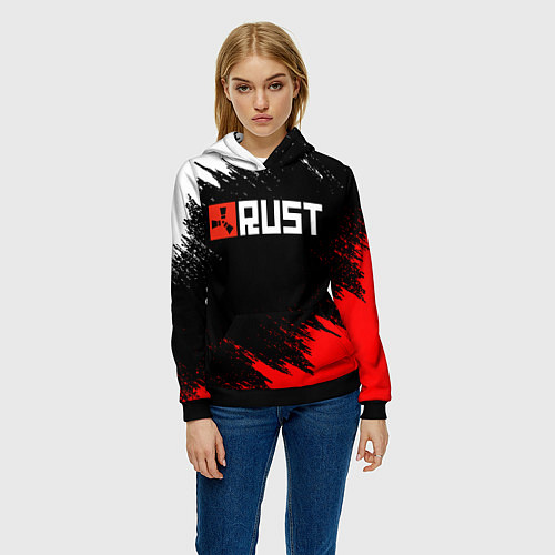 Женская толстовка RUST / 3D-Черный – фото 3