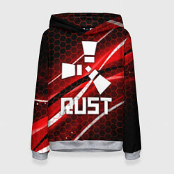 Толстовка-худи женская RUST, цвет: 3D-меланж