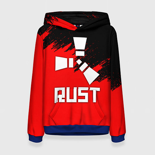 Женская толстовка RUST / 3D-Синий – фото 1