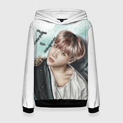 Толстовка-худи женская BTS, цвет: 3D-черный