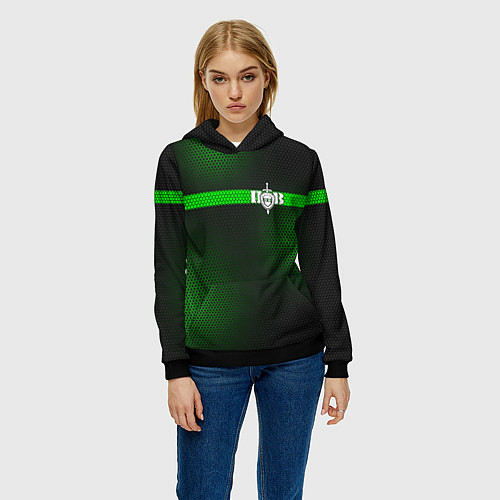 Женская толстовка Пограничные Войска / 3D-Черный – фото 3