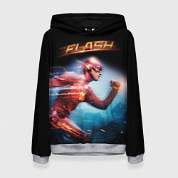 Толстовка-худи женская The Flash, цвет: 3D-меланж