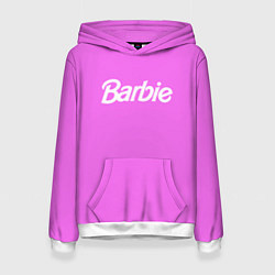 Толстовка-худи женская Barbie, цвет: 3D-белый