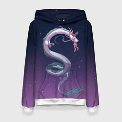 Толстовка-худи женская Унесённые призраками, цвет: 3D-белый