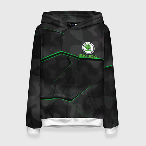 Женская толстовка SKODA / 3D-Белый – фото 1