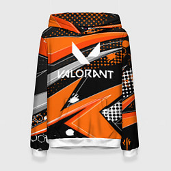 Толстовка-худи женская Valorant, цвет: 3D-белый