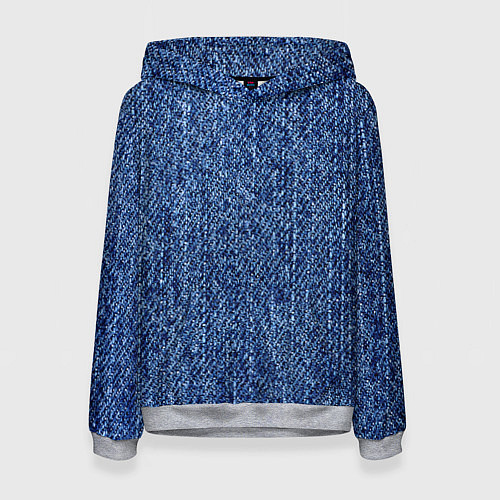 Женская толстовка Джинсовка Текстура / 3D-Меланж – фото 1