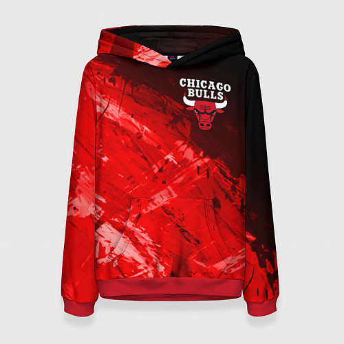 Женская толстовка CHICAGO BULLS / 3D-Красный – фото 1