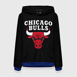 Толстовка-худи женская CHICAGO BULLS, цвет: 3D-синий