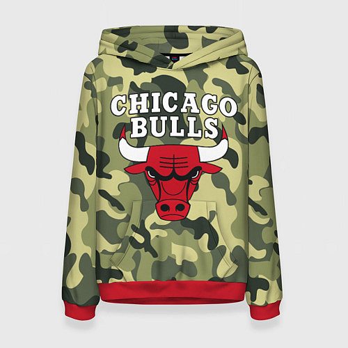 Женская толстовка CHICAGO BULLS / 3D-Красный – фото 1