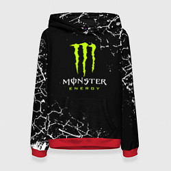 Толстовка-худи женская MONSTER ENERGY, цвет: 3D-красный