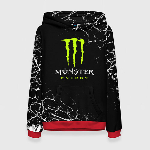Женская толстовка MONSTER ENERGY / 3D-Красный – фото 1