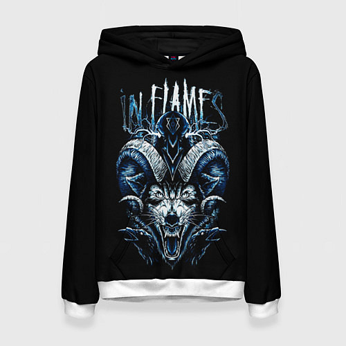 Женская толстовка IN FLAMES / 3D-Белый – фото 1