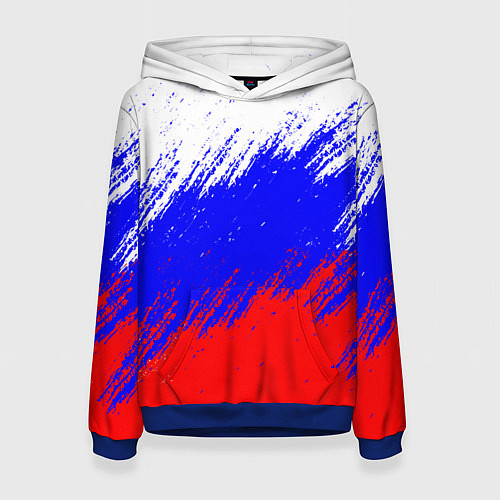 Женская толстовка Россия / 3D-Синий – фото 1