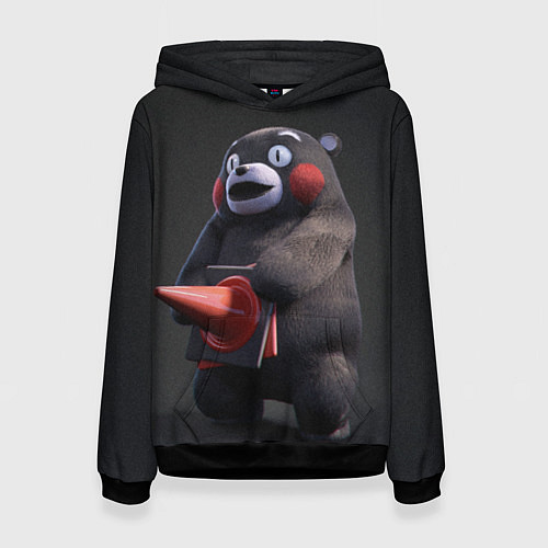 Женская толстовка Kumamon / 3D-Черный – фото 1