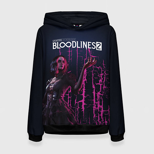 Женская толстовка Bloodlines 2 / 3D-Черный – фото 1