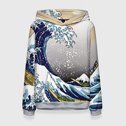 Женская толстовка The great wave off kanagawa