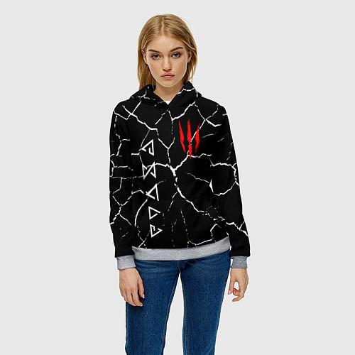 Женская толстовка The Witcher / 3D-Меланж – фото 3