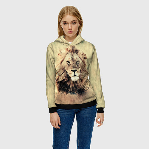 Женская толстовка Lion King / 3D-Черный – фото 3