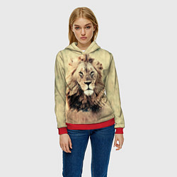 Толстовка-худи женская Lion King, цвет: 3D-красный — фото 2