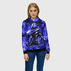 Толстовка-худи женская VALORANT OMEN, цвет: 3D-черный — фото 2