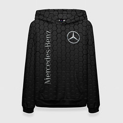 Толстовка-худи женская MERCEDES-BENZ, цвет: 3D-черный