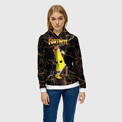 Толстовка-худи женская Peely Fortnite, цвет: 3D-белый — фото 2