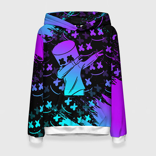Женская толстовка FORTNITE x MARSHMELLO / 3D-Белый – фото 1