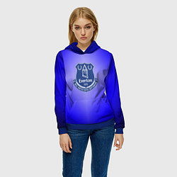 Толстовка-худи женская Эвертон 3D, цвет: 3D-синий — фото 2