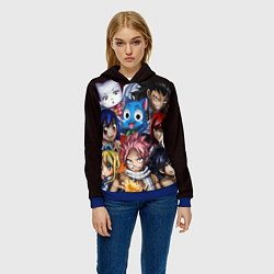 Толстовка-худи женская FAIRY TAIL ХВОСТ ФЕИ, цвет: 3D-синий — фото 2