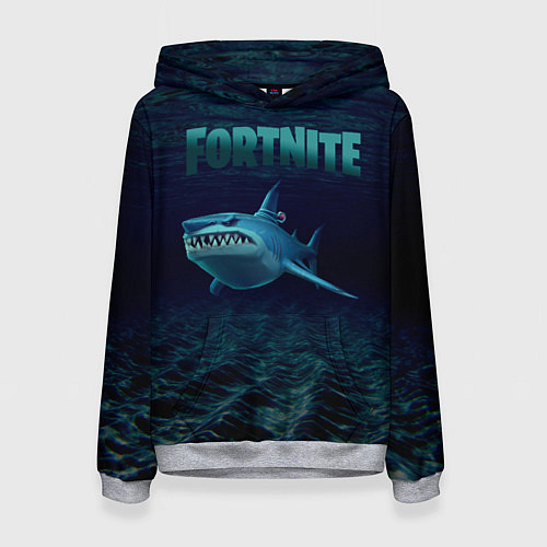 Женская толстовка Loot Shark Fortnite / 3D-Меланж – фото 1