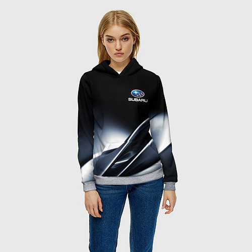 Женская толстовка SUBARU / 3D-Меланж – фото 3