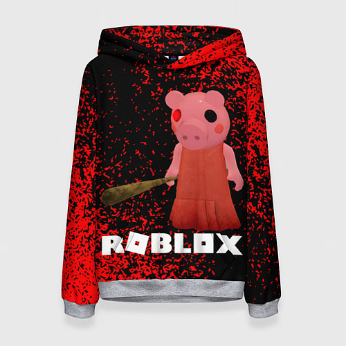 Женская толстовка Roblox Piggy / 3D-Меланж – фото 1