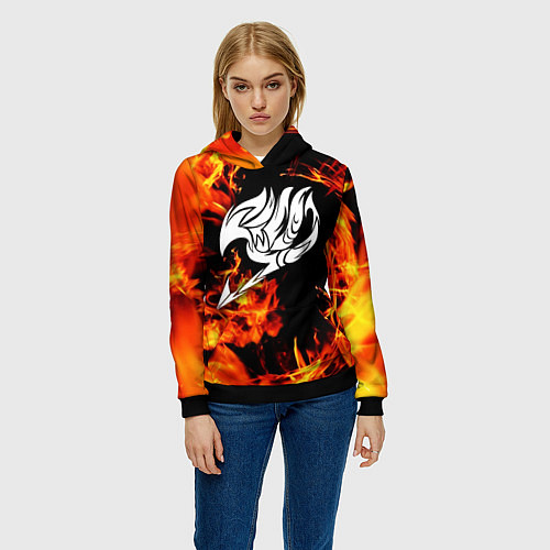 Женская толстовка FAIRY TAIL ХВОСТ ФЕИ / 3D-Черный – фото 3