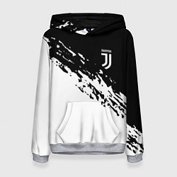 Толстовка-худи женская JUVENTUS, цвет: 3D-меланж