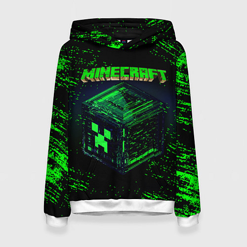 Женская толстовка MINECRAFT / 3D-Белый – фото 1
