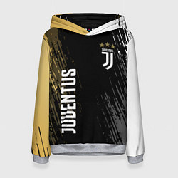 Толстовка-худи женская JUVENTUS, цвет: 3D-меланж