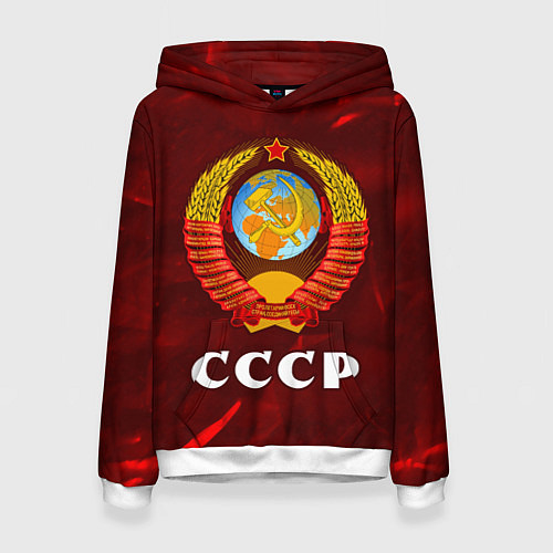 Женская толстовка СССР USSR / 3D-Белый – фото 1