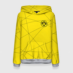 Толстовка-худи женская BORUSSIA, цвет: 3D-меланж